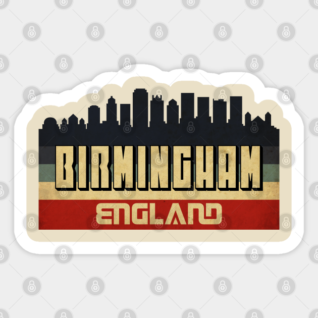 Birmingham City Skyline Birmingham City Sticker TeePublic